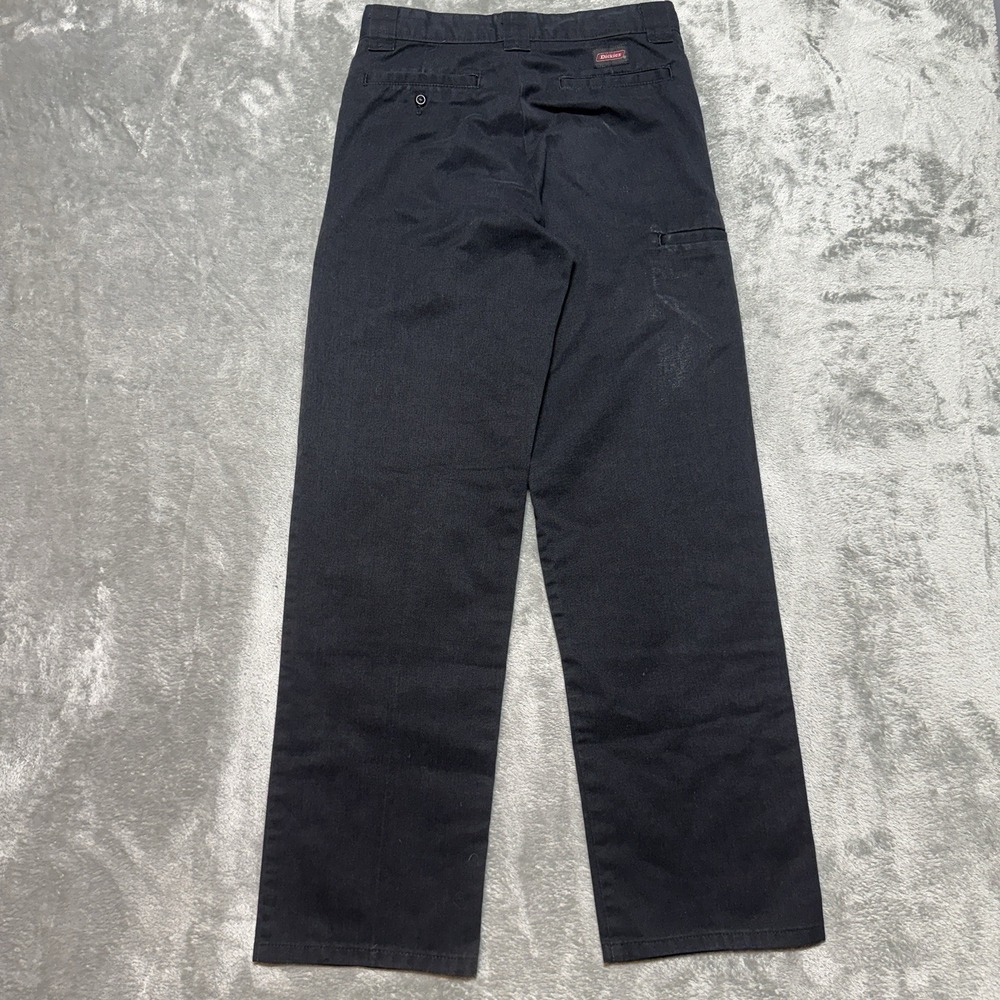 Dickies Double Knee Pants Mens 28x30 Black Loose Fit Workwear Durable - Picture 7 of 13